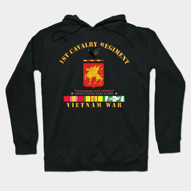 1st Cavalry Regiment - COA -Vietnam VN SVC Hoodie by twix123844